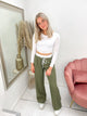 BRITT WIDE LEG PANTS groen