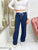 BRITT WIDE LEG PANTS donkerblauw