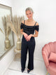 MOON GLITTER JUMPSUIT zwart