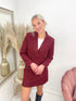 SELINA BLAZER burgundy