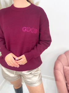 GRACE SWEATER burgundy