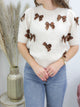 ELZA STRIKJES TOP beige
