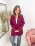 JANICE BLAZER burgundy