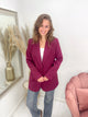 JANICE BLAZER burgundy