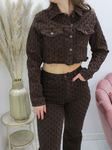 LILLY DENIM JASJE bruin