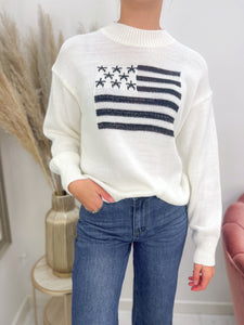 USA SWEATER wit