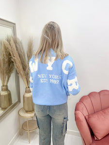 NY SWEATER baby blauw