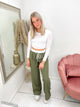 BRITT WIDE LEG PANTS groen