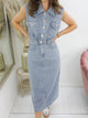 ALAYA DENIM DRESS