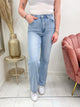 QUEEN HEARTS STRAIGHT LEG JEANS light blue