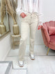 QUEEN HEARTS STRAIGHT LEG JEANS beige