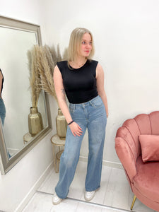 ESMEE WIDE LEG JEANS washed