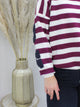 TESS SWEATER bordeaux rood