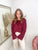 MARYAM VEREN TOP burgundy