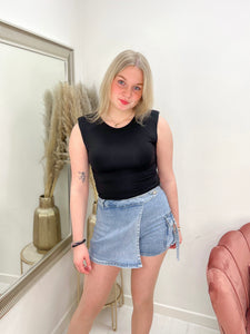 ALEXA DENIM SKORT