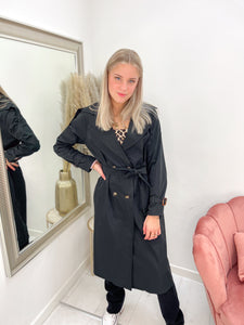 JESS TRENCHCOAT zwart