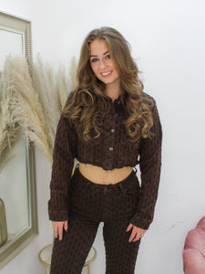 LILLY DENIM JASJE bruin