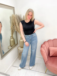 ESMEE WIDE LEG JEANS washed