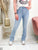 BIBI HIGH WAISTED FLARED JEANS light blue