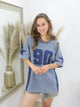 LEAH T-SHIRT blauw