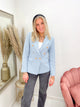 ELENA TWEED BLAZER lichtblauw