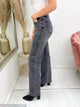 QUEEN HEARTS STRAIGHT LEG JEANS dark grey