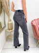 QUEEN HEARTS STRAIGHT LEG JEANS dark grey