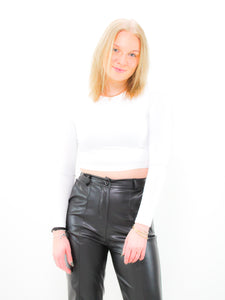 LILY BASIC CROP TOP wit